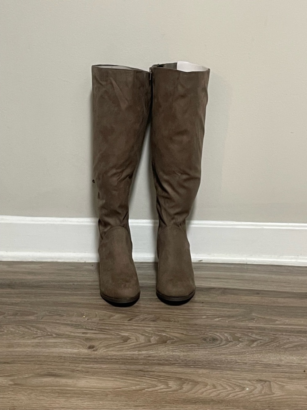 Journee Collection Over-the-Knee Boots in Taupe